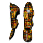 Sunset Ethnic African Tribal Print Muay Thai Shin Guard