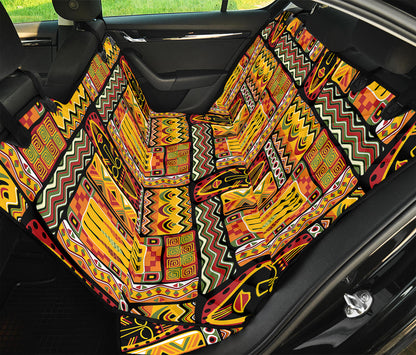 Sunset Ethnic African Tribal Print Pet Car Back Seat Cover