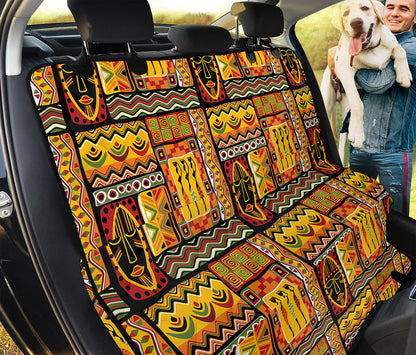 Sunset Ethnic African Tribal Print Pet Car Back Seat Cover