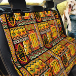 Sunset Ethnic African Tribal Print Pet Car Back Seat Cover