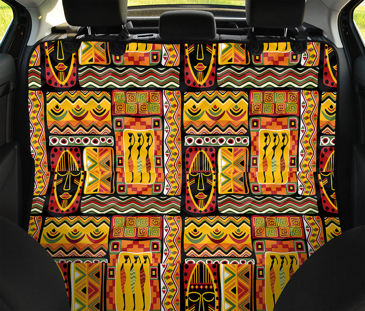 Sunset Ethnic African Tribal Print Pet Car Back Seat Cover