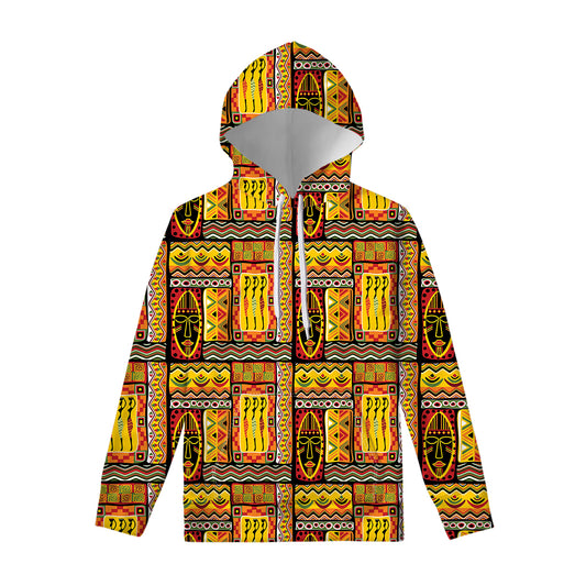 Sunset Ethnic African Tribal Print Pullover Hoodie