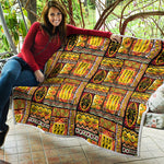 Sunset Ethnic African Tribal Print Quilt