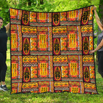 Sunset Ethnic African Tribal Print Quilt