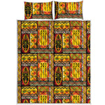 Sunset Ethnic African Tribal Print Quilt Bed Set