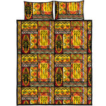 Sunset Ethnic African Tribal Print Quilt Bed Set