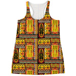 Sunset Ethnic African Tribal Print Women's Racerback Tank Top