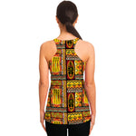 Sunset Ethnic African Tribal Print Women's Racerback Tank Top