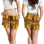 Sunset Ethnic African Tribal Print Women's Shorts