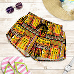 Sunset Ethnic African Tribal Print Women's Shorts