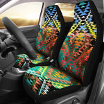 Sunset Grunge Taos Native American Universal Fit Car Seat Covers GearFrost