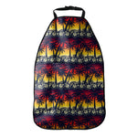 Sunset Hibiscus Palm Tree Pattern Print Car Seat Organizers