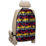 Sunset Hibiscus Palm Tree Pattern Print Car Seat Organizers