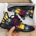 Sunset Hibiscus Palm Tree Pattern Print Mesh Knit Shoes