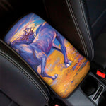 Sunset Horse Painting Print Car Center Console Cover