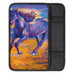 Sunset Horse Painting Print Car Center Console Cover