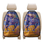 Sunset Horse Painting Print Car Seat Organizers