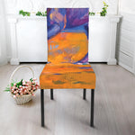 Sunset Horse Painting Print Dining Chair Slipcover