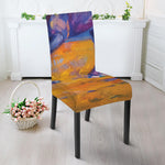 Sunset Horse Painting Print Dining Chair Slipcover