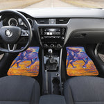 Sunset Horse Painting Print Front and Back Car Floor Mats