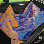 Sunset Horse Painting Print Pet Car Back Seat Cover