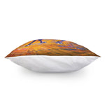 Sunset Horse Painting Print Pillow Cover