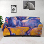 Sunset Horse Painting Print Sofa Cover