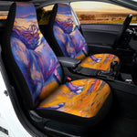 Sunset Horse Painting Print Universal Fit Car Seat Covers