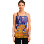 Sunset Horse Painting Print Women's Racerback Tank Top
