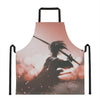 Sunset Japanese Samurai Print Apron