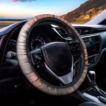 Sunset Japanese Samurai Print Car Steering Wheel Cover