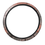 Sunset Japanese Samurai Print Car Steering Wheel Cover