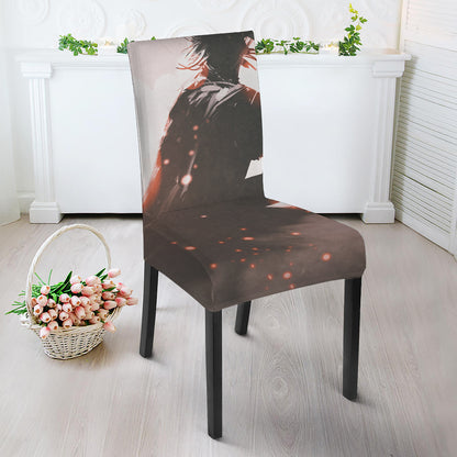 Sunset Japanese Samurai Print Dining Chair Slipcover