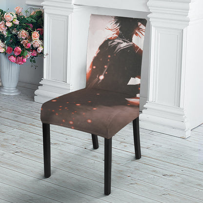 Sunset Japanese Samurai Print Dining Chair Slipcover