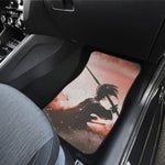 Sunset Japanese Samurai Print Front and Back Car Floor Mats