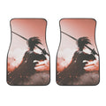 Sunset Japanese Samurai Print Front Car Floor Mats