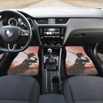 Sunset Japanese Samurai Print Front Car Floor Mats