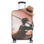 Sunset Japanese Samurai Print Luggage Cover