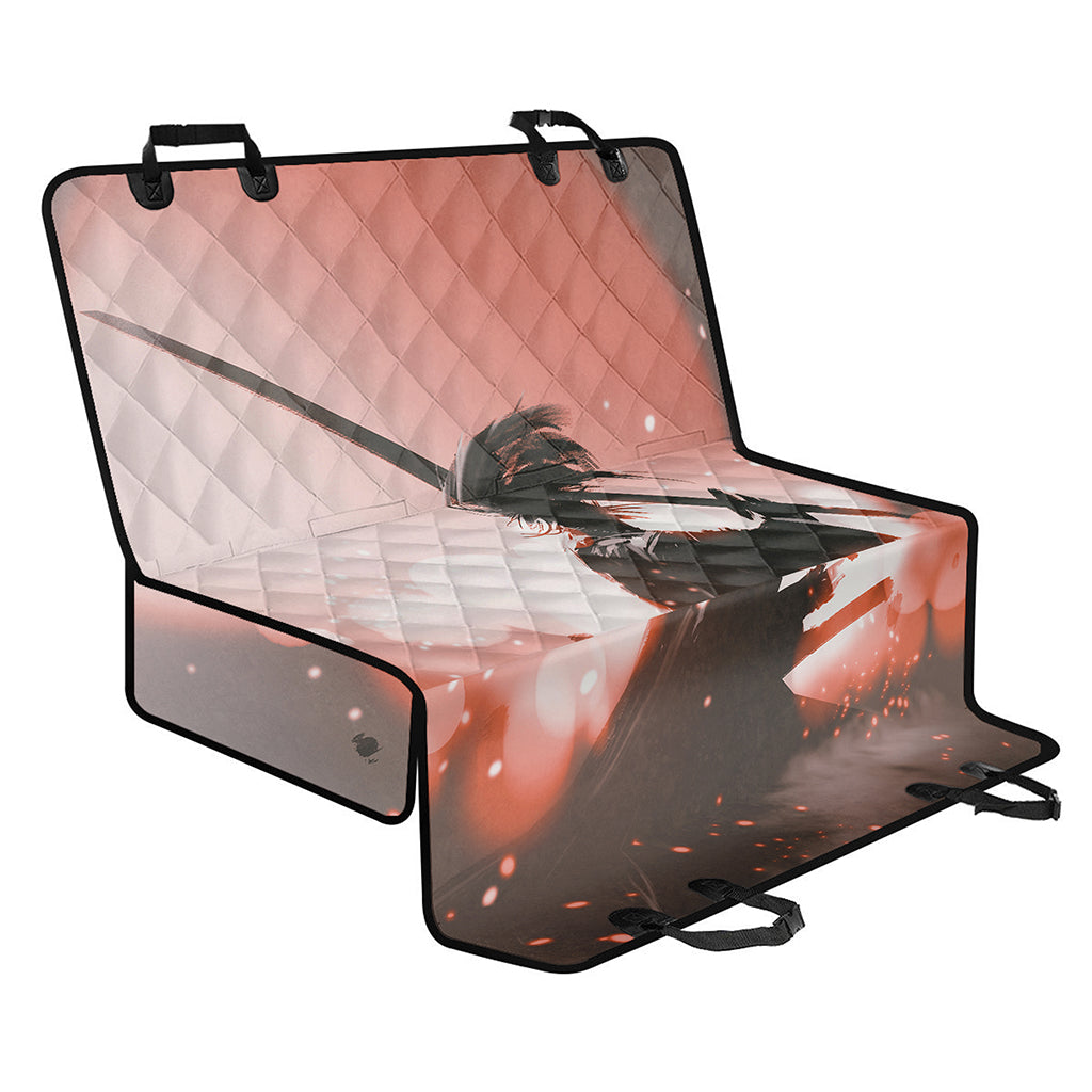 Sunset Japanese Samurai Print Pet Car Back Seat Cover