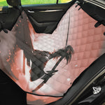 Sunset Japanese Samurai Print Pet Car Back Seat Cover