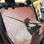 Sunset Japanese Samurai Print Pet Car Back Seat Cover