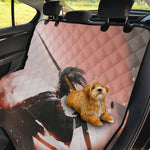 Sunset Japanese Samurai Print Pet Car Back Seat Cover