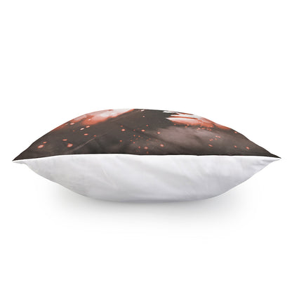 Sunset Japanese Samurai Print Pillow Cover