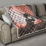 Sunset Japanese Samurai Print Quilt