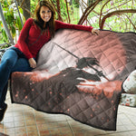 Sunset Japanese Samurai Print Quilt