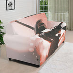 Sunset Japanese Samurai Print Sofa Cover