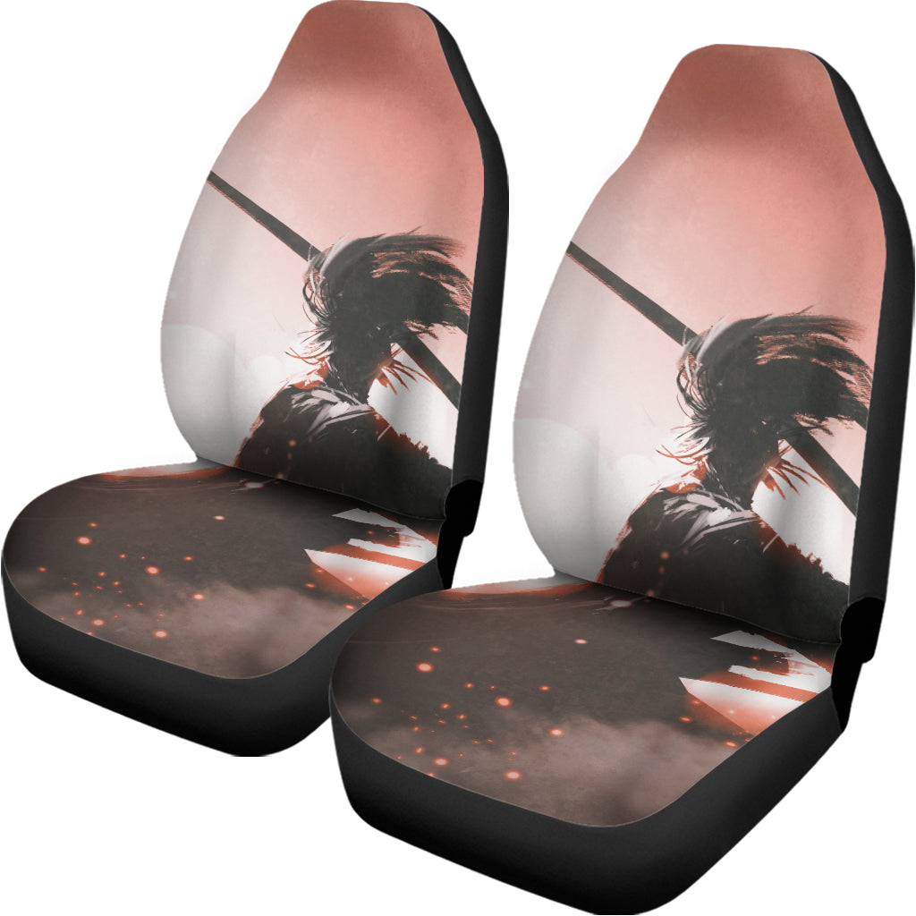 Sunset Japanese Samurai Print Universal Fit Car Seat Covers