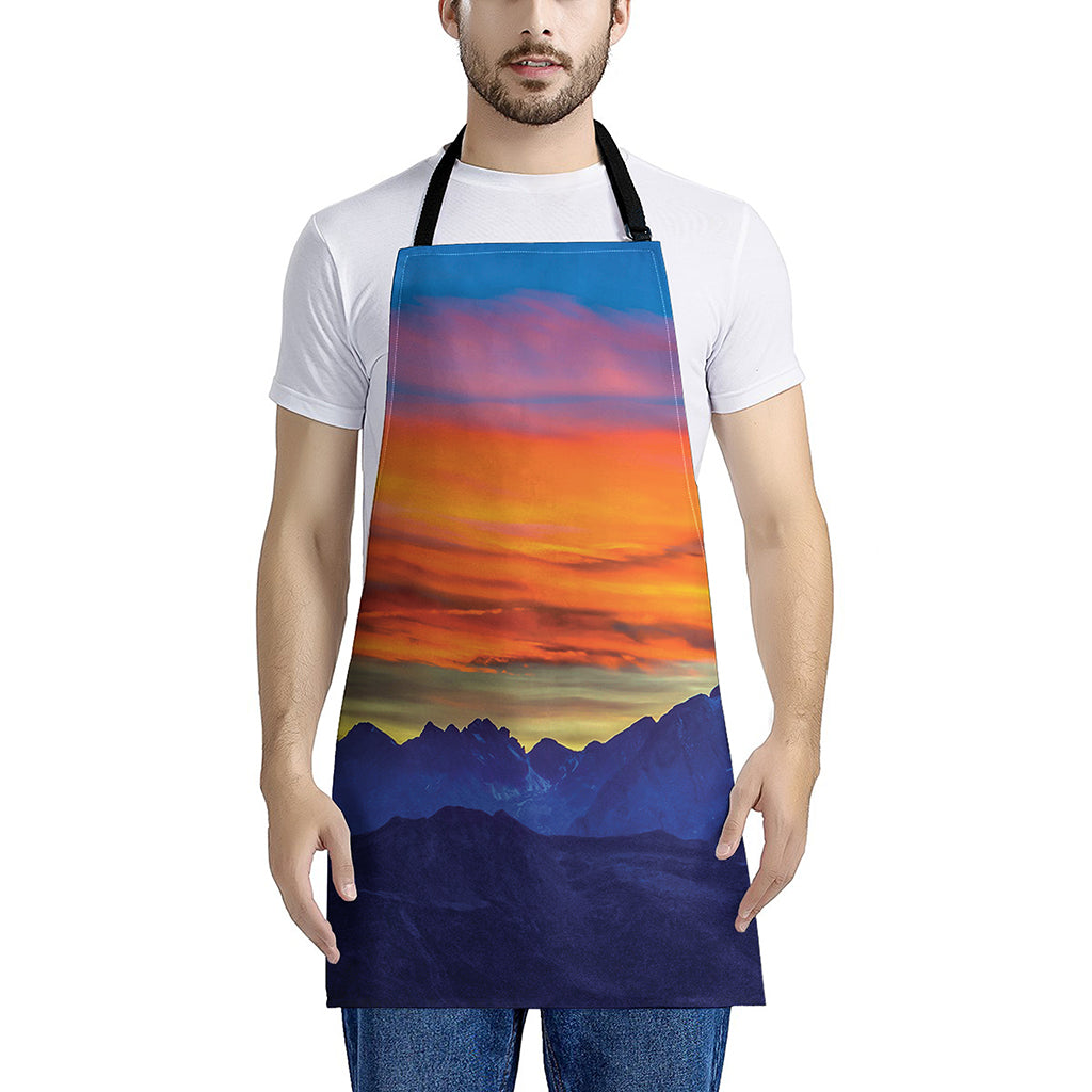 Sunset Mountain Print Apron