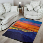 Sunset Mountain Print Area Rug