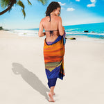 Sunset Mountain Print Beach Sarong Wrap